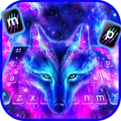 Tema Keyboard Galaxy Wild Wolf