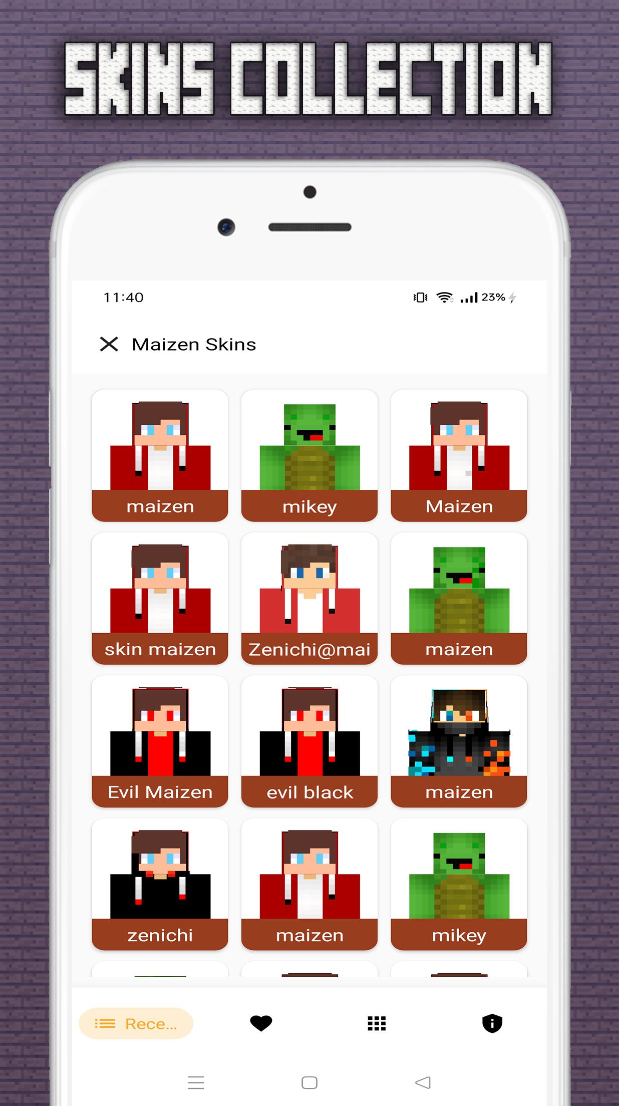 Download Maizen Skins For Minecraft android on PC