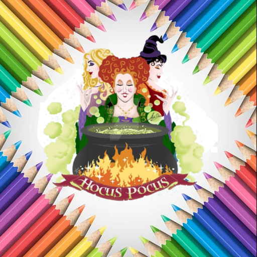 Hocus Pocus Livro de colorir