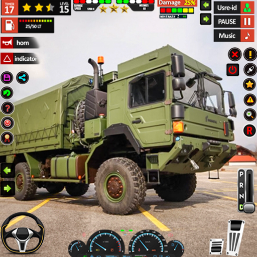 game transportasi truk militer