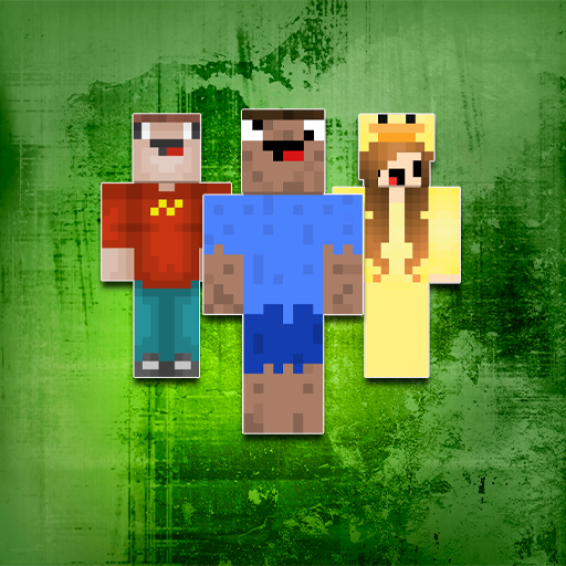 Noob skins in minecraft game.