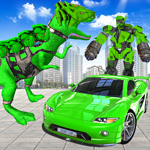 Dino Robot Car Transformation