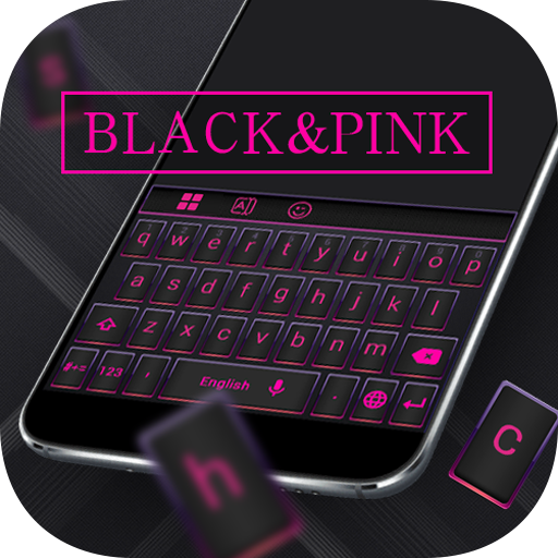 Black Pink Keyboard Theme