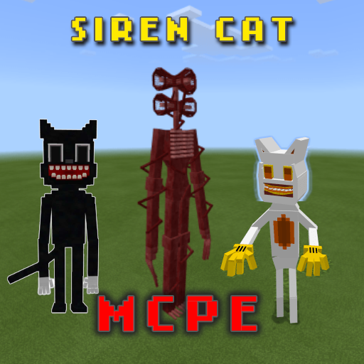 MCPE Siren Head and CartoonCat