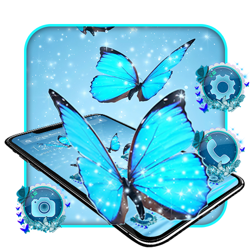 Blue Fantasy Butterfly Theme