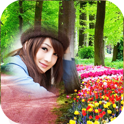 Spring Garden Photo Frame Editor