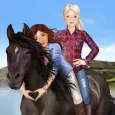 Horse and rider dressing fun