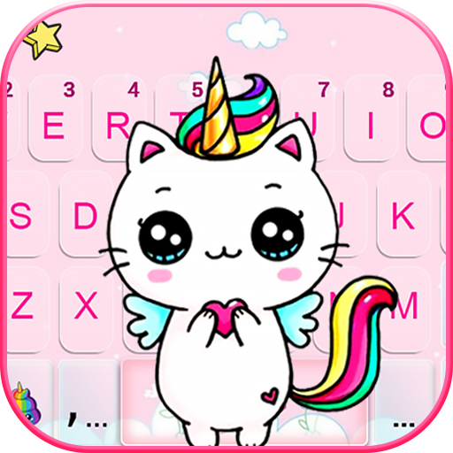 Theme Rainbow Unicorn Cat