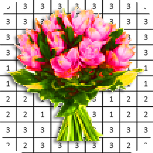 Flower Bouquet Pixel By Number