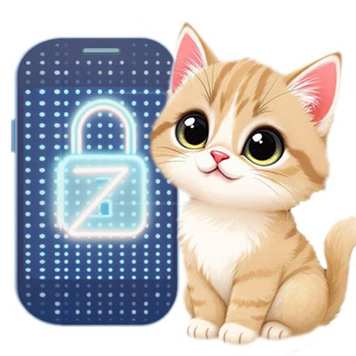 Kitty Pattern Lock Screen