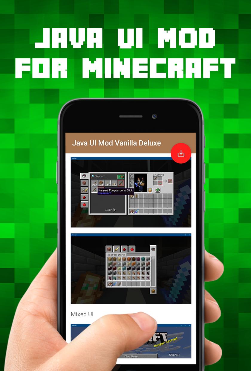 Download Java UI Mod Vanilla Deluxe android on PC