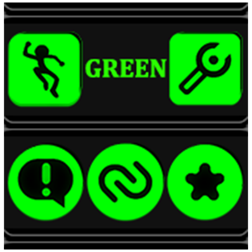 Green and Black Icon Pack