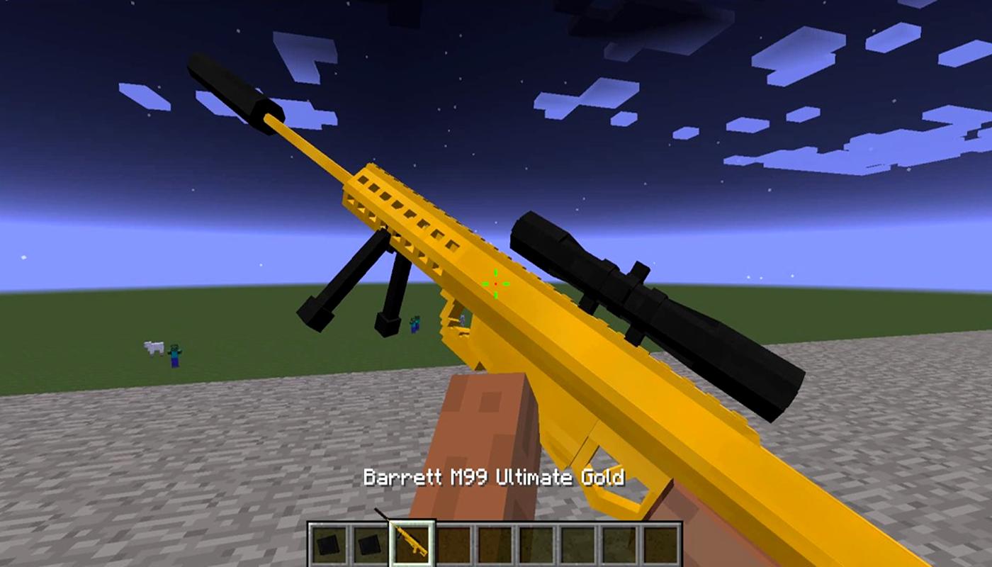 Download 3D Guns mod for Minecraft android on PC