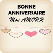 BONNE ANNIVERSAIRE MON AMOUR