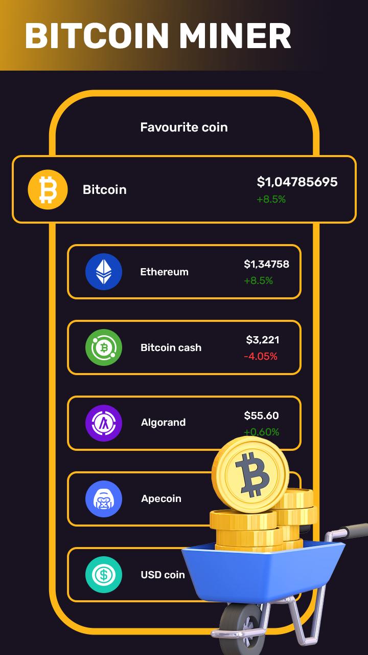 Download Bitcoin Miner - BTC Mining App android on PC