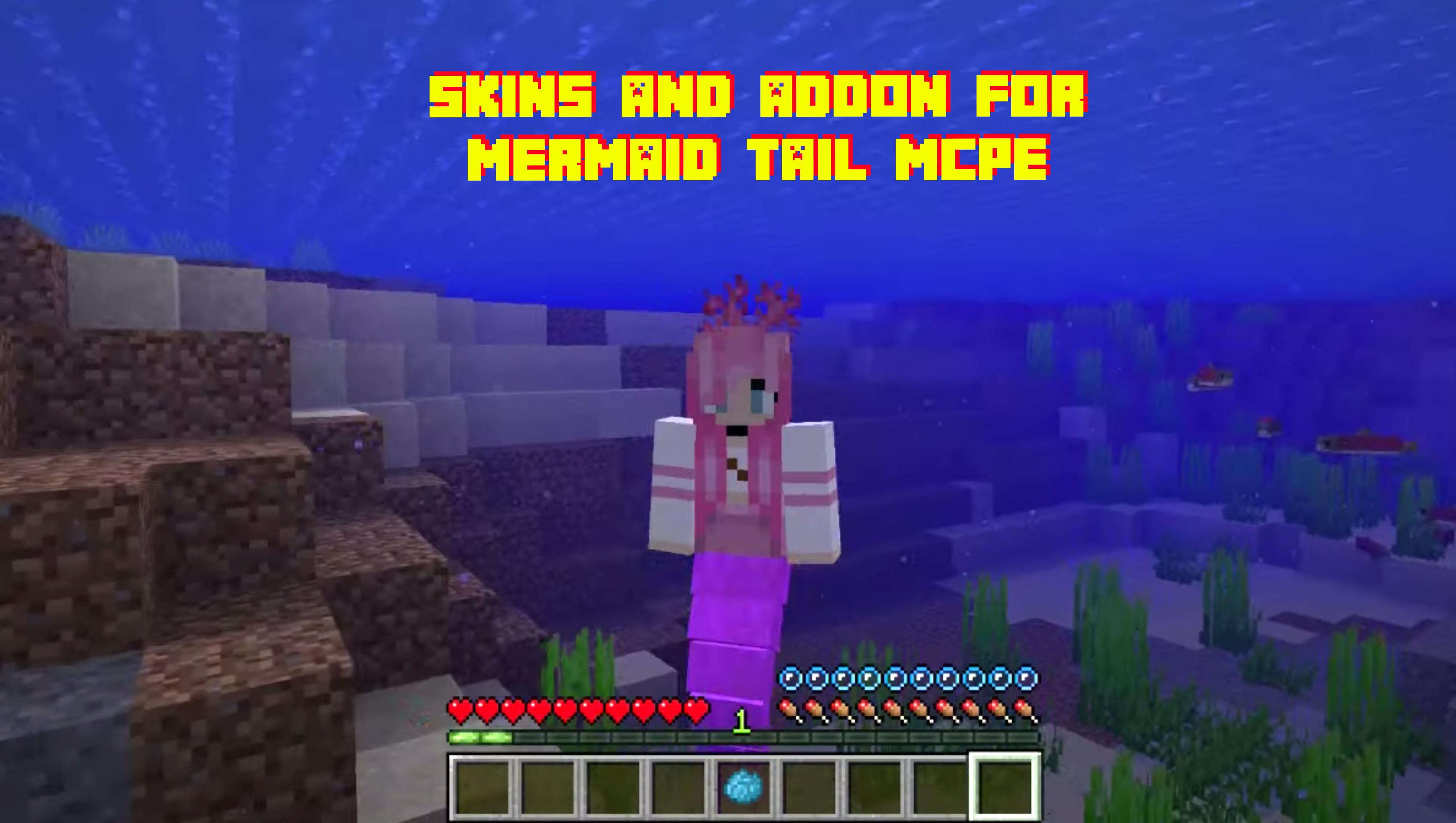 Скачать Mermaid Tail Mod for MCPE Skin на ПК | Официальный представитель  GameLoop