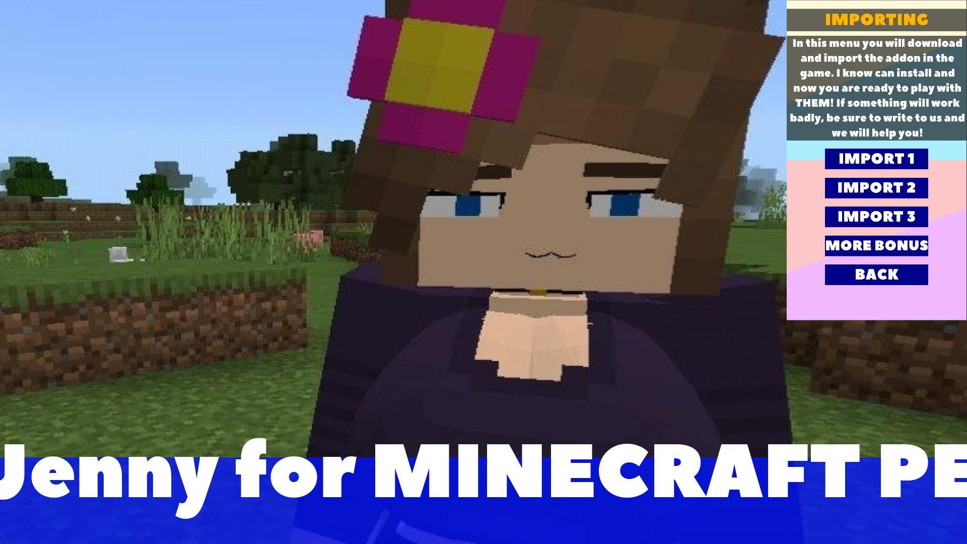 Download Jenny Ellie Mod Minecraft PE android on PC