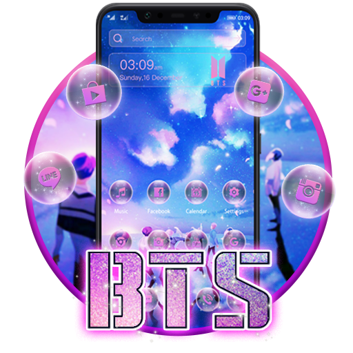 Glitter BTS Launcher