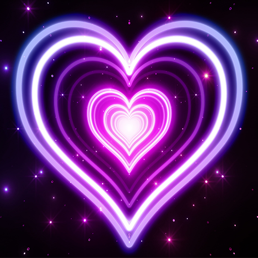 Neon Heart HD Wallpaper