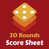 20 Rounds Score Sheet