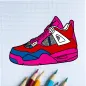 Sneakers Art Coloring Book