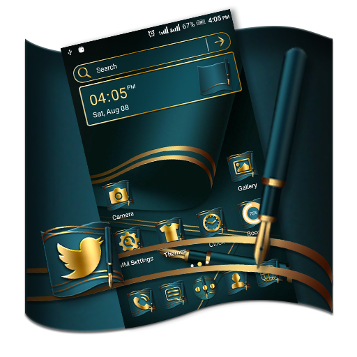 Luxury Pen Launcher Theme