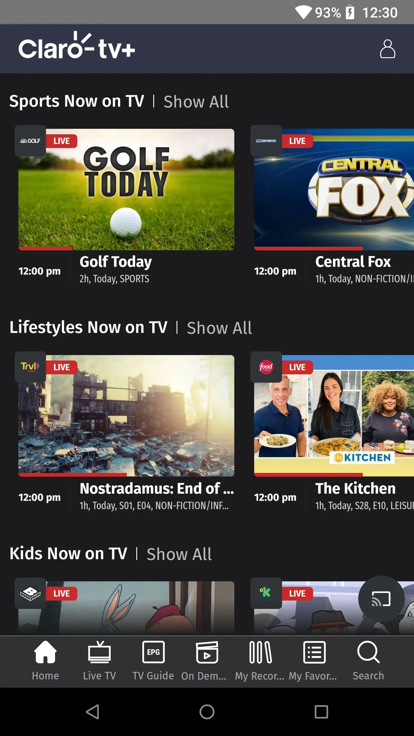 Claro tv+ chega nas televisões Android