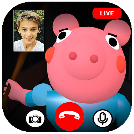 scary piggy roblx fake video call & chat simulator