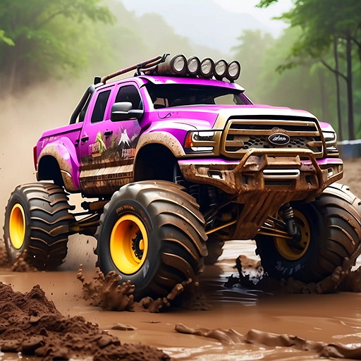 Mud Truck Drag Racing Games