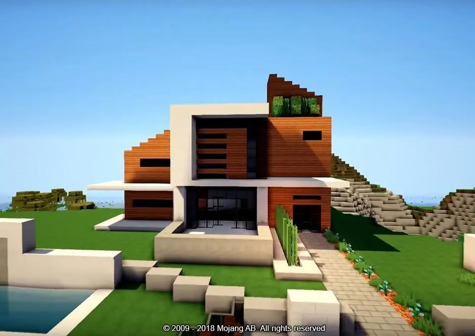 Baixe Casas modernas Minecraft PE Mod no PC