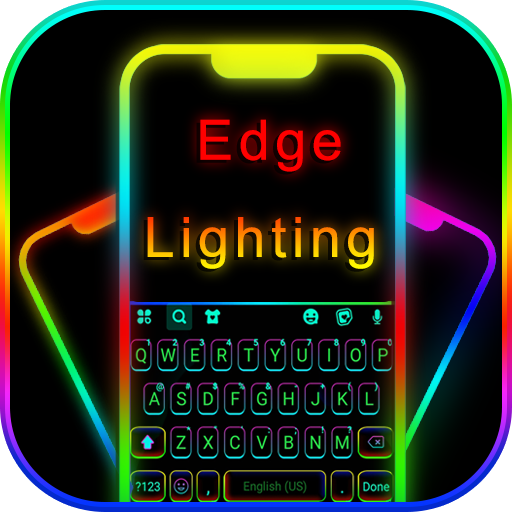 Edge Neon Lighting कीबोर्ड