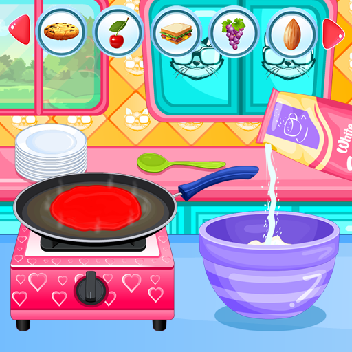 Rainbow Pancakes Cooking