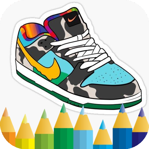 coloring sneakers