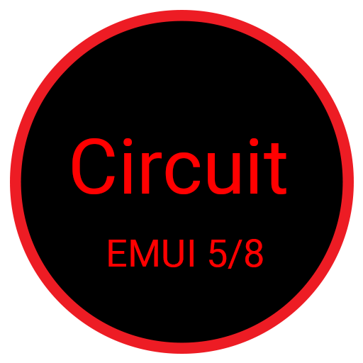 Red Circuit EMUI 5/8 Theme