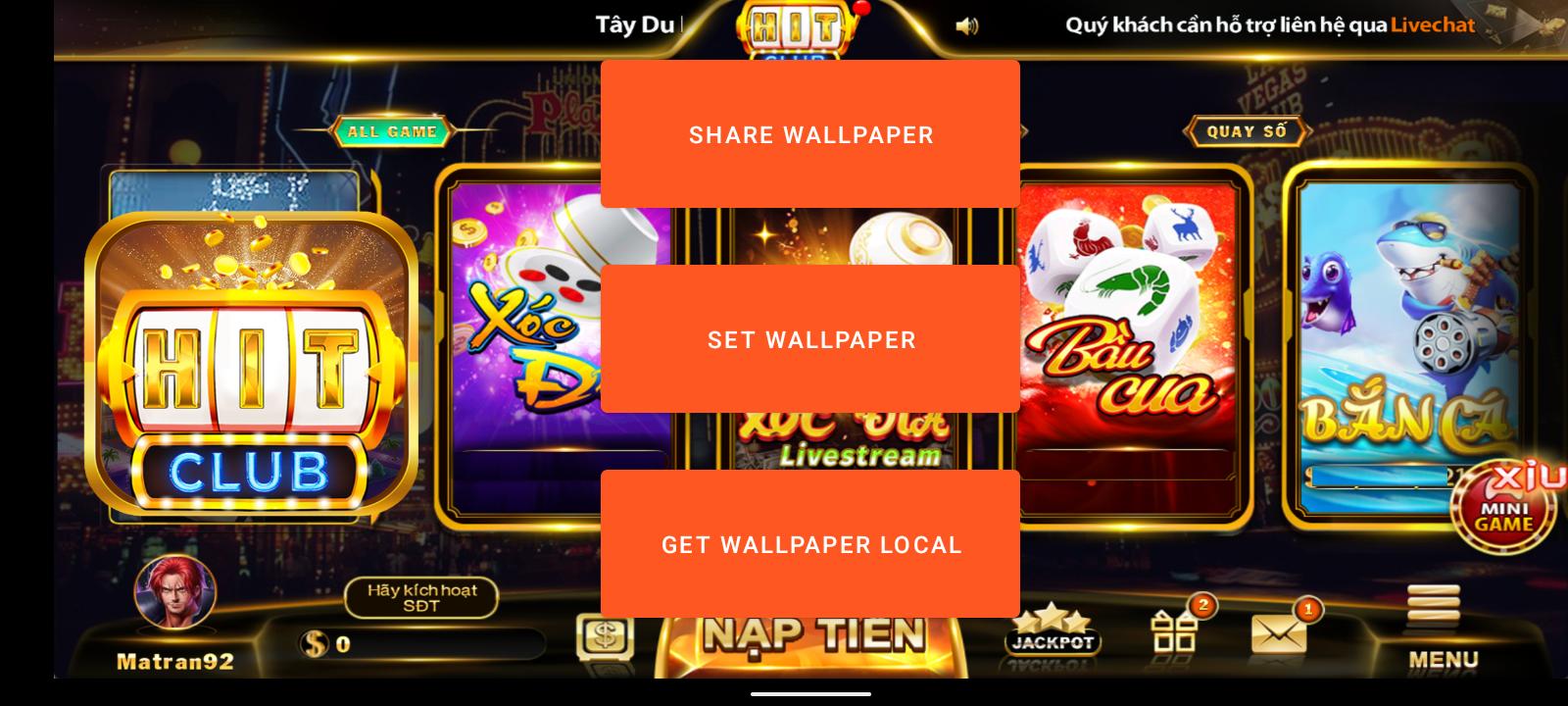 Download Hit club wall paper android on PC