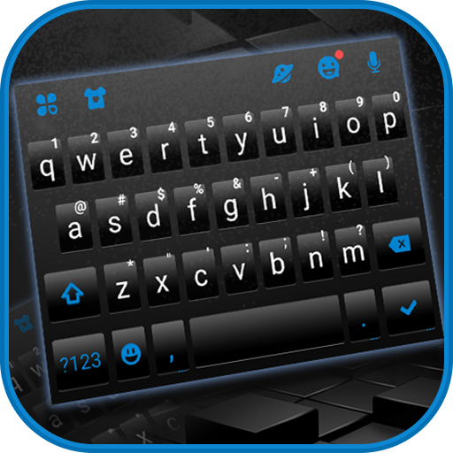 Black Blue Chat Theme