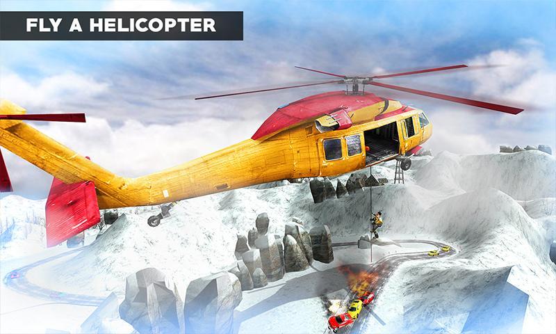 Download Offroad Ambulance Emergency Rescue Helicopter Game android on PC