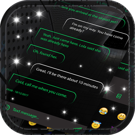 Black Message Sms Theme for iMessenger IOS 12