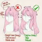 Lukis rambut dalam gaya anime