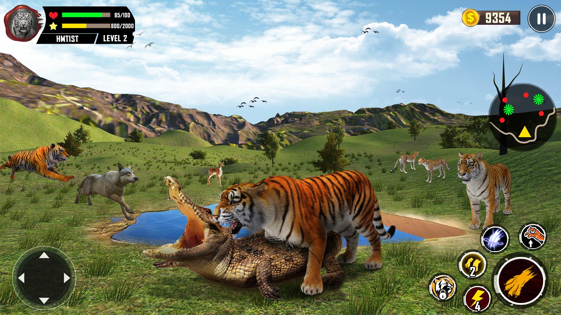 Download Wild Tiger Simulator 3D Games android on PC