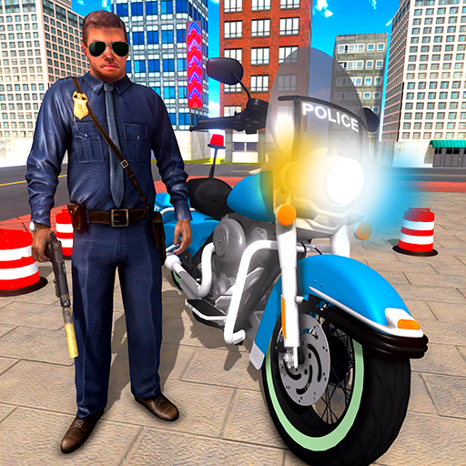 jogo de polícia de moto