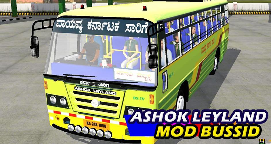 Download Mod Bus Ashok Leyland Livery android on PC