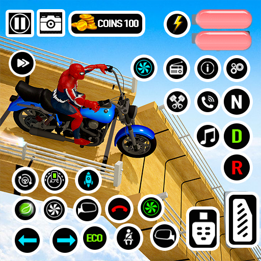 Mega Ramp Moto Stunt Bike Game