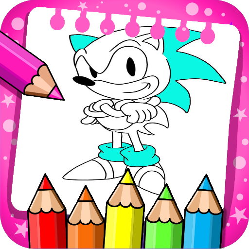 coloring  soni blue animal