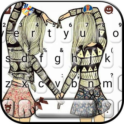 Best Friend Heart Keyboard The