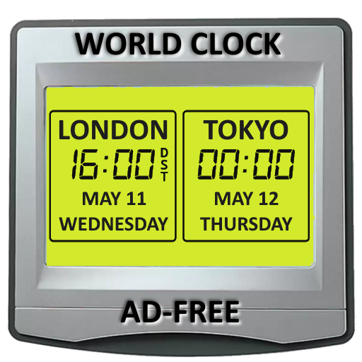 World Clock Dual Digital Clock