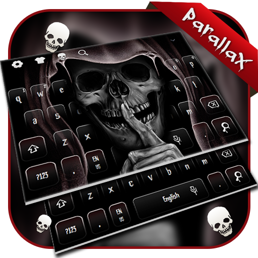 Death Skull Parallax Keyboard