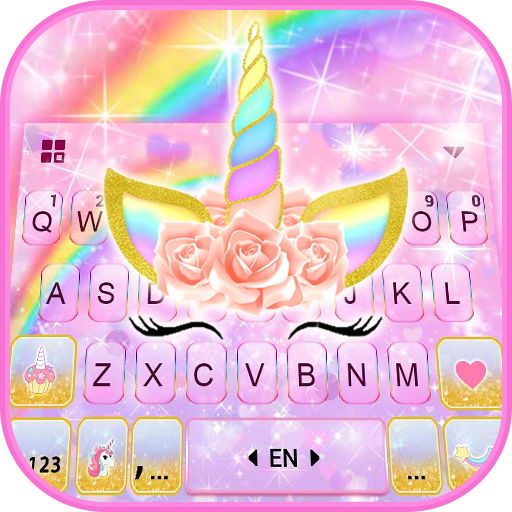 Rainbow Rose Unicorn Tema