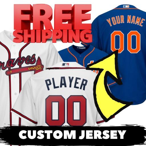 Custom baseball jersey shop any name any number