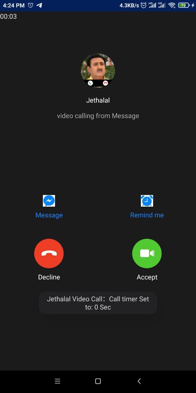 Download Jethalal Fake Video Call android on PC